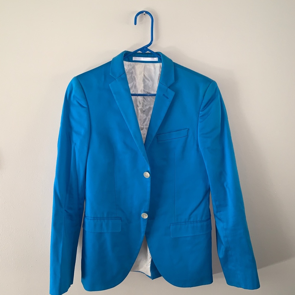 Topman bright blue blazer
